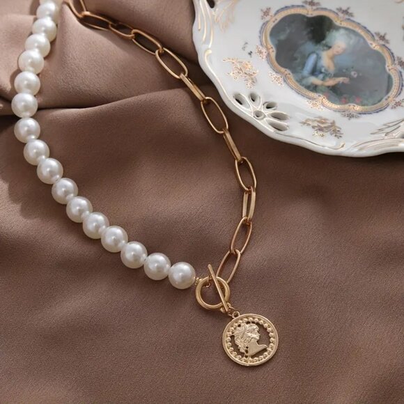 Necklace Y2k Style Jewelry Set Inlaid Rhinestone Match Daily Outfits Perfect - Picture 1 of 1